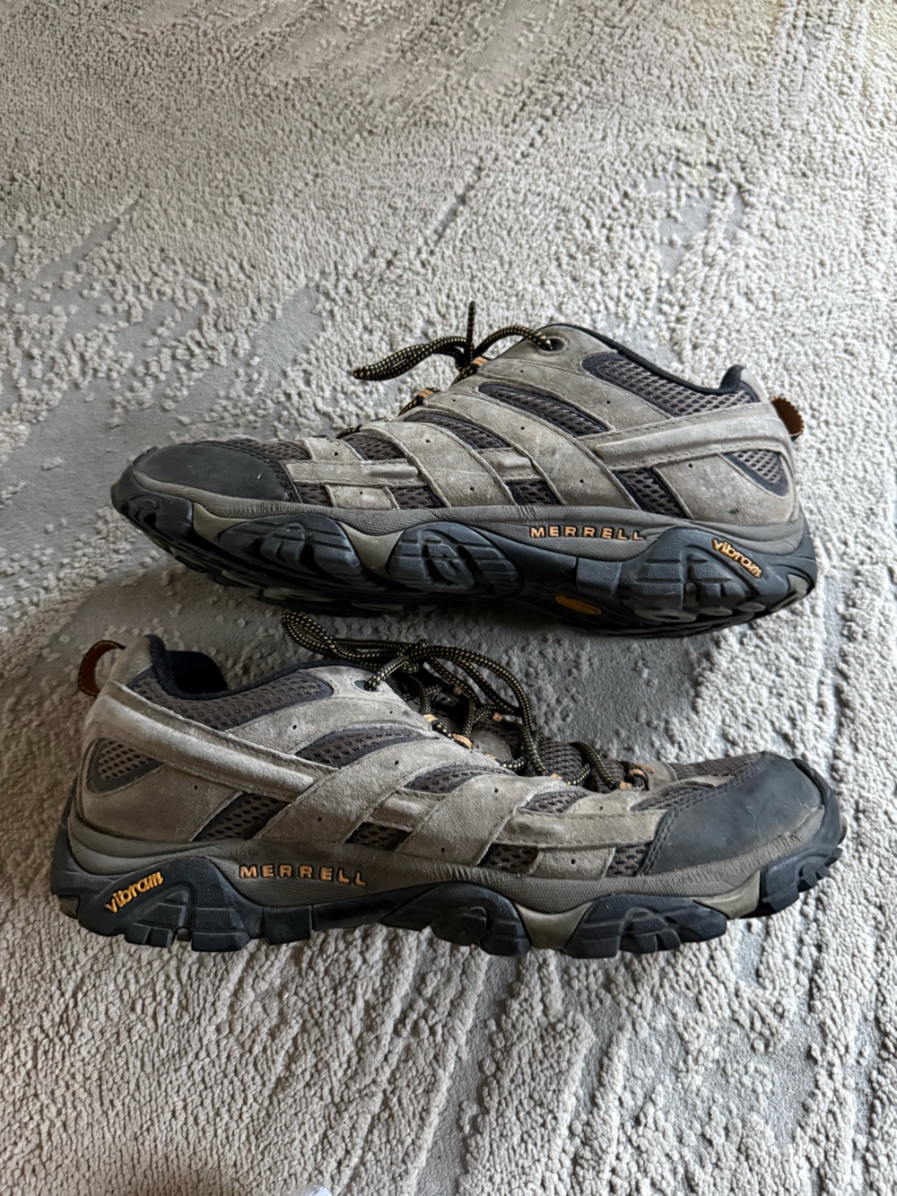 Merrell Moab 2 Ventilator Hiking trail Shoes leather taupe brown 13